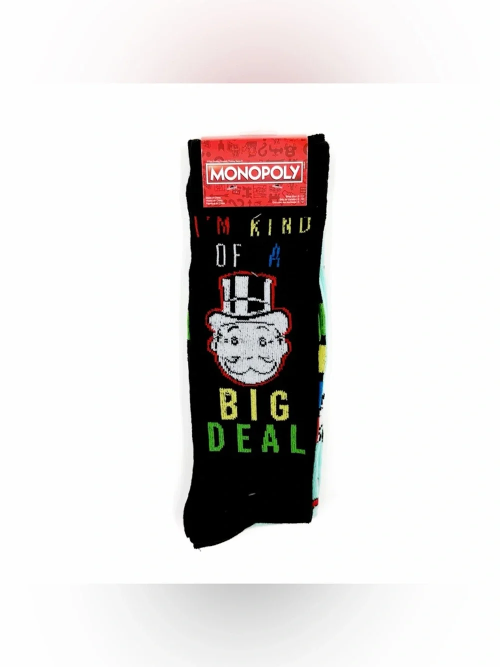 Monopoly Crew Socks Hasbro Board Game Mens Womens Gift